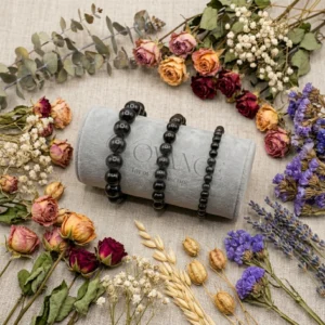 Bracelet obsidienne noire